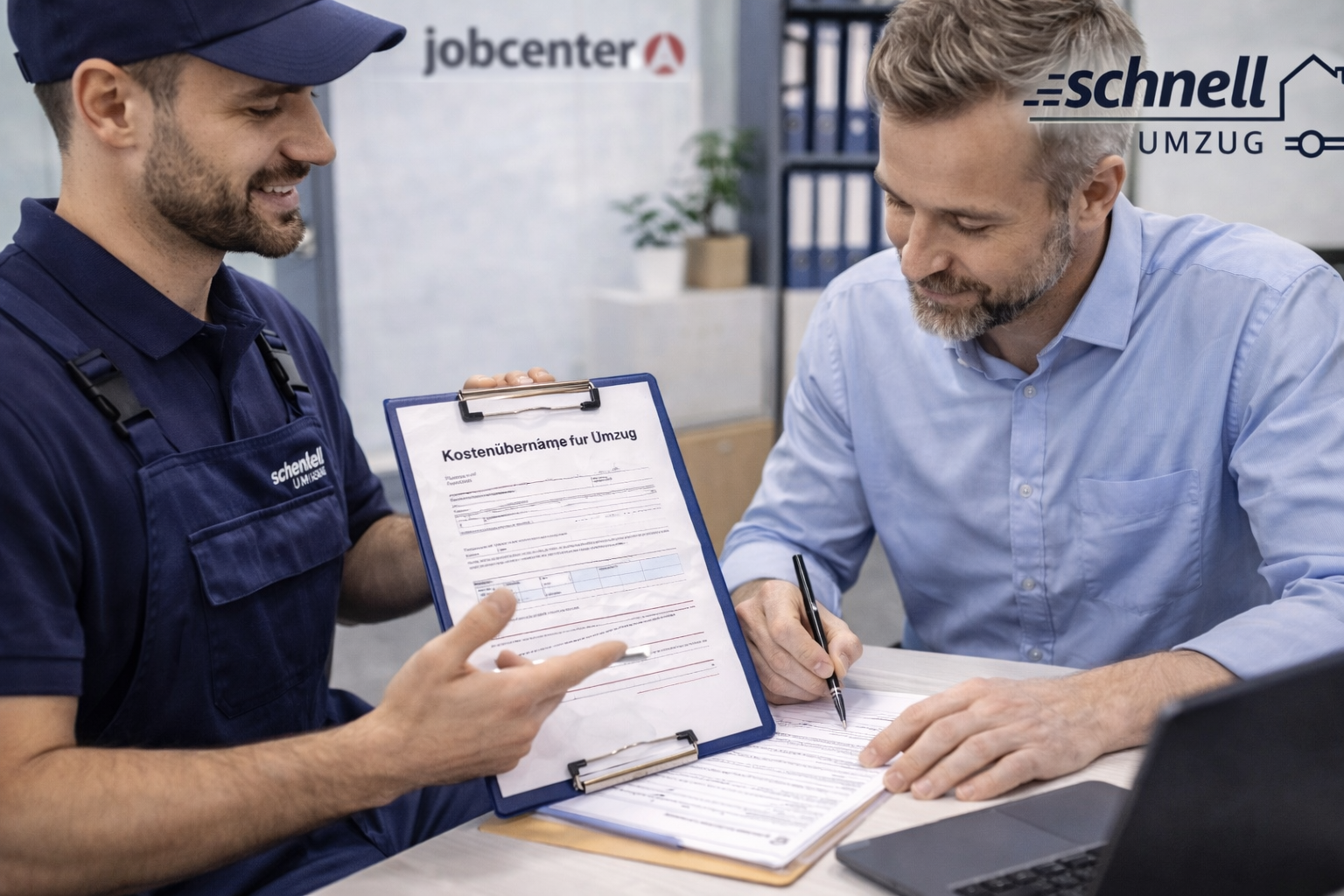 Persönliche Abstimmung beim Jobcenter-Umzug